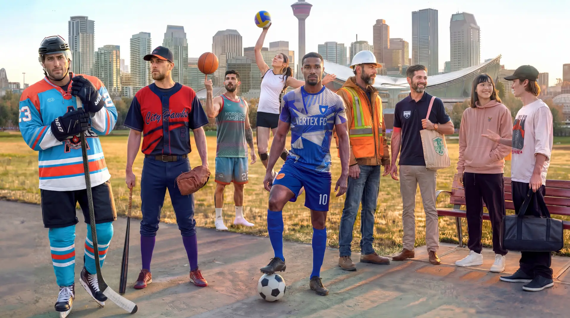 Custom Jerseys for all sports and work wear made in Calgary, Alberta, Canada